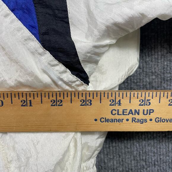 VTG Milano Sport Track Suit Women's Large White/Multicolor Full Zip 80's Stretch - Picture 8 of 13